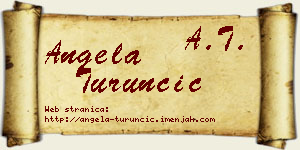 Angela Turunčić vizit kartica